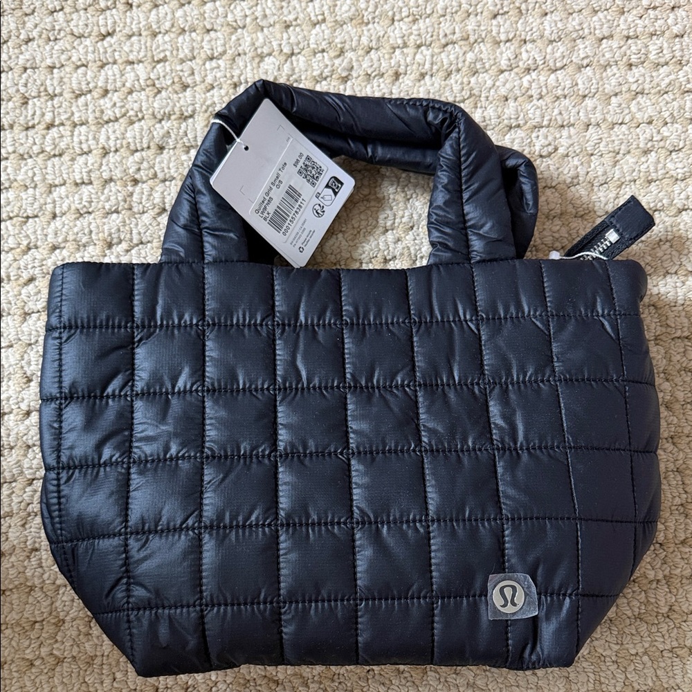 lululemon athletica Quilted Black Tote